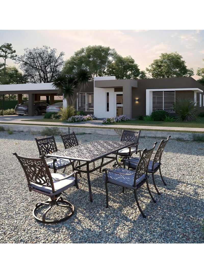 Schondor Furniture - Frankfurt Table | 6 Seater | Outdoor Furniture | Dining Table | Made from Aluminum Cast - Image 1