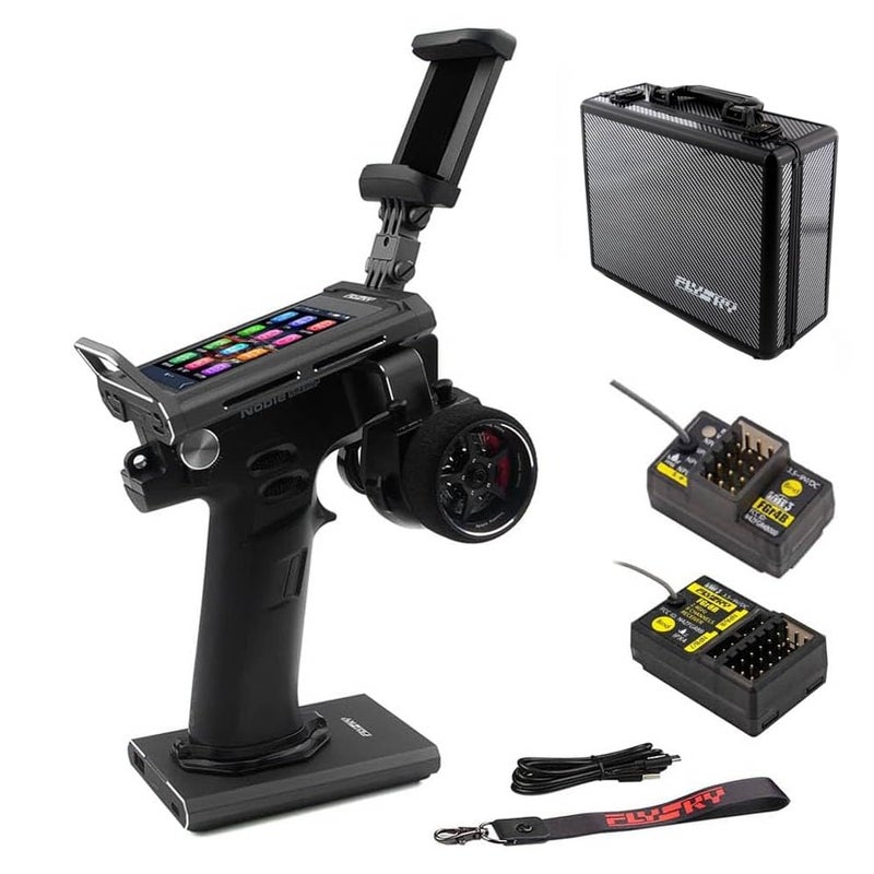 جول آر سي فلاي سكي نوبل NB4 برو 24GHz 18CH جهاز إرسال راديو مع مستقبل FGr4B FGr8B شاشة تعمل باللمس IPS بحجم 35 بوصة جهاز تحكم عن بعد مع مستقبل لسيارة RC وقارب