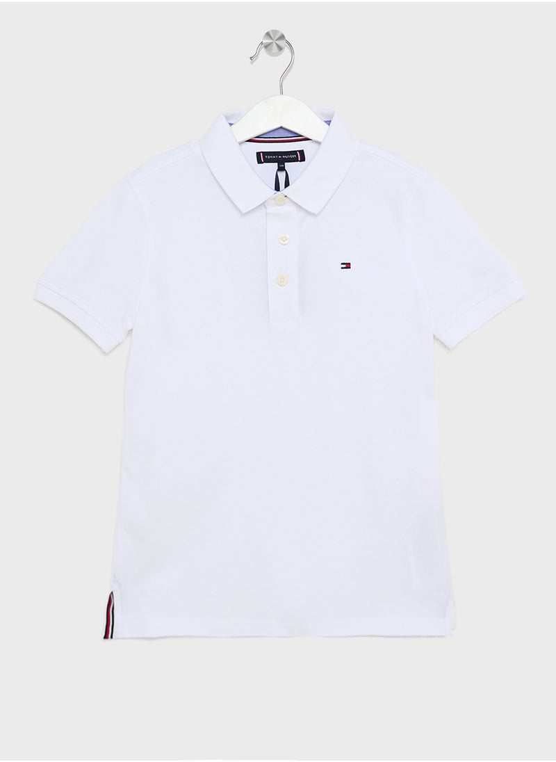 TOMMY HILFIGER - Youth Essential Polo - Image 1