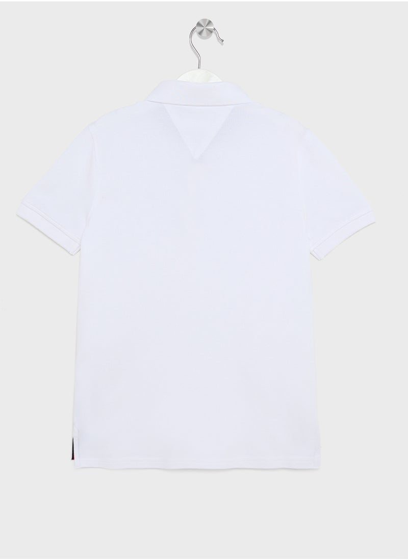 TOMMY HILFIGER - Youth Essential Polo - Image 1