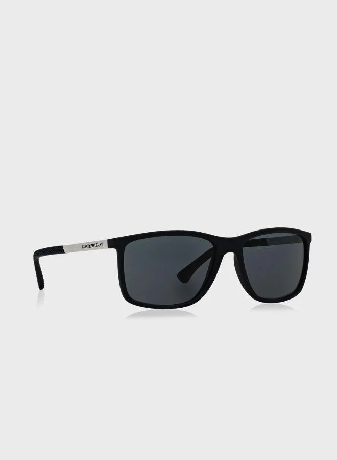 EMPORIO ARMANI  0Ea4058 Wayfarer Sunglasses for Men | Best Price UAE