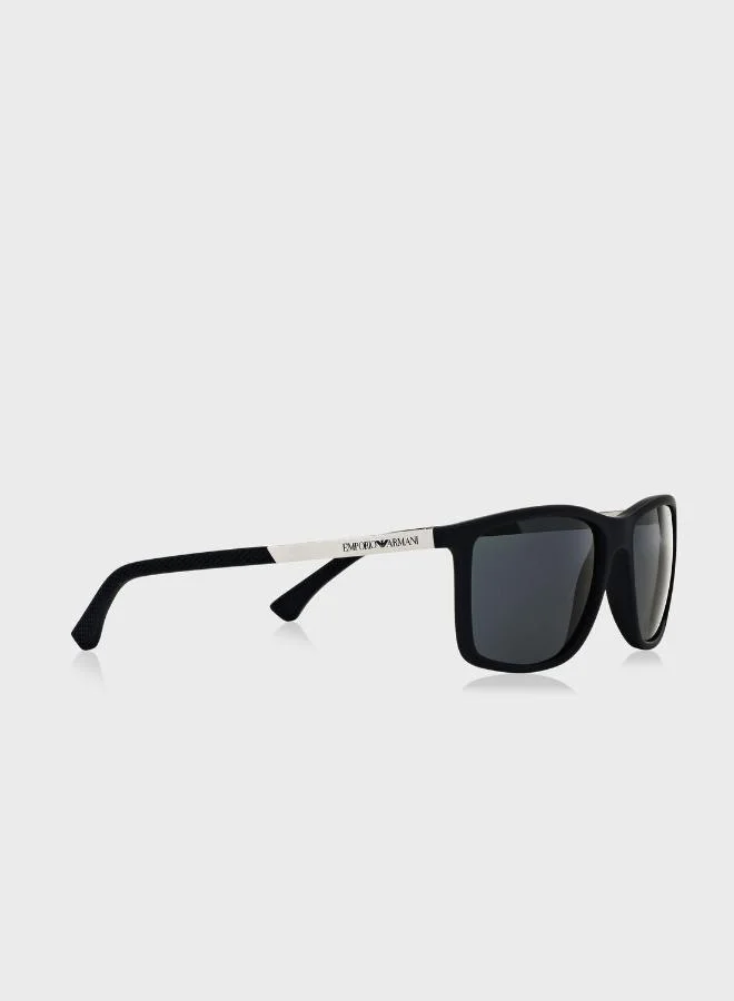 EMPORIO ARMANI  0Ea4058 Wayfarer Sunglasses for Men | Best Price UAE