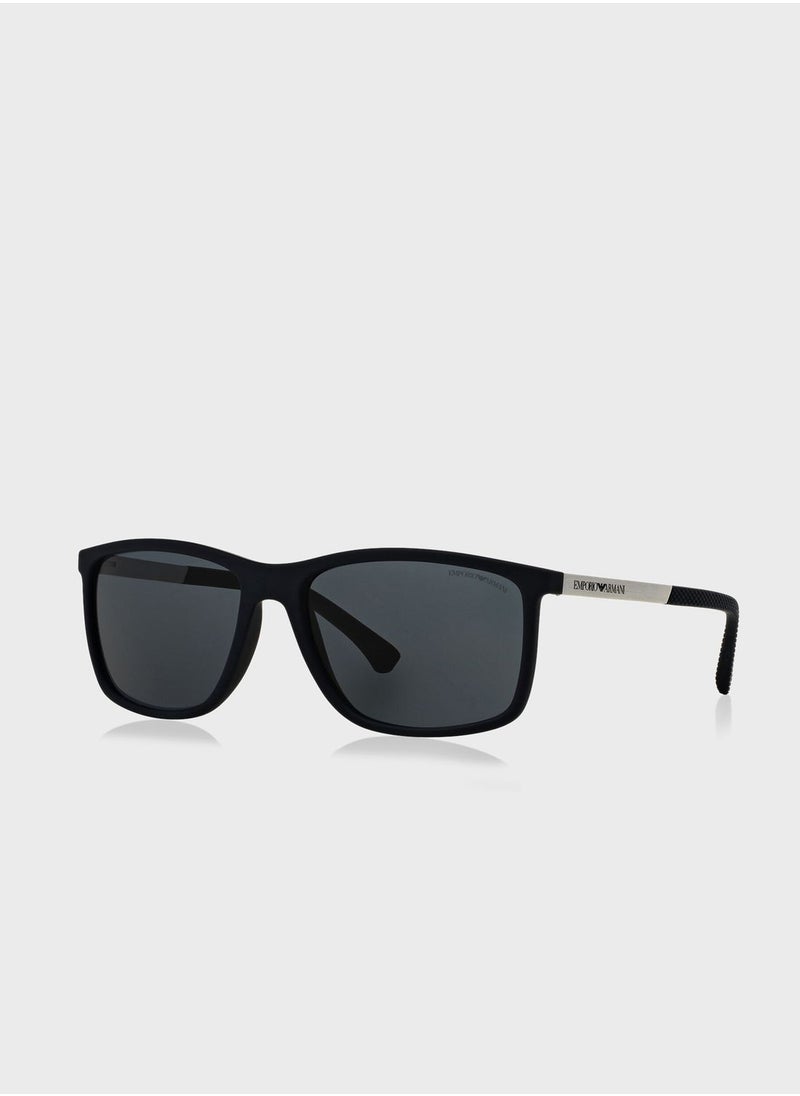 EMPORIO ARMANI 0Ea4058 Wayfarer Sunglasses  - Image 2