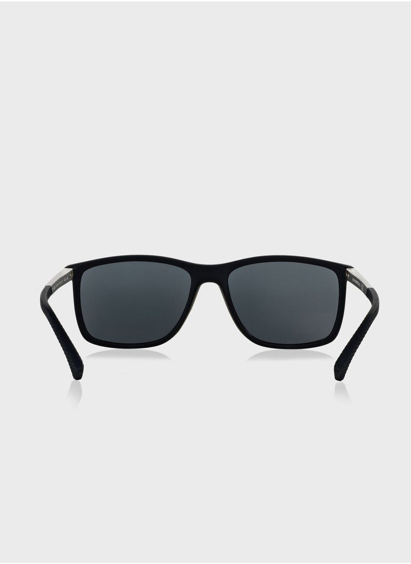 EMPORIO ARMANI 0Ea4058 Wayfarer Sunglasses  - Image 3