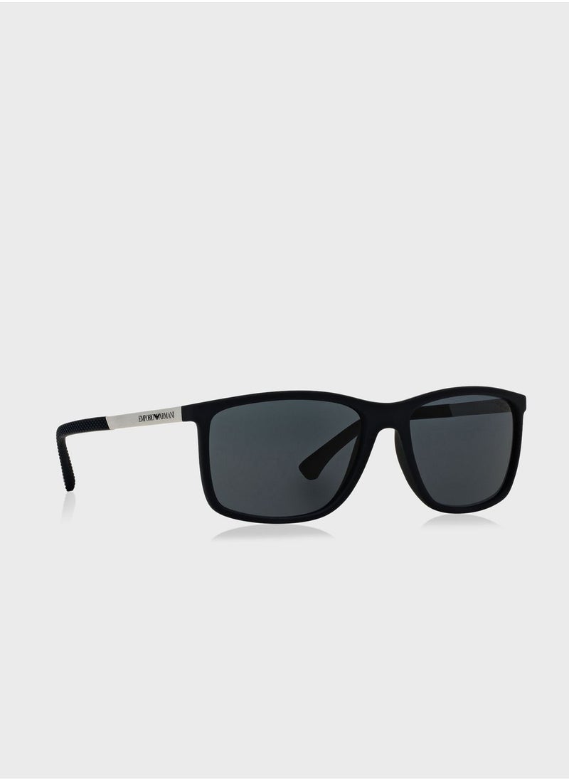 EMPORIO ARMANI 0Ea4058 Wayfarer Sunglasses  - Image 5