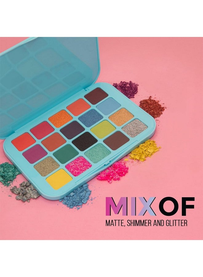 Glam 21 Glam21 Eyeshadow Palette 20 Combination Of Mattes And Shimmers|Multicolored | Super Bendable Formula| Ultra Pigmented| Stunning Finish |Eye Makeup Palette |Infinite Looks | Eye Candy|20Gm - Image 3