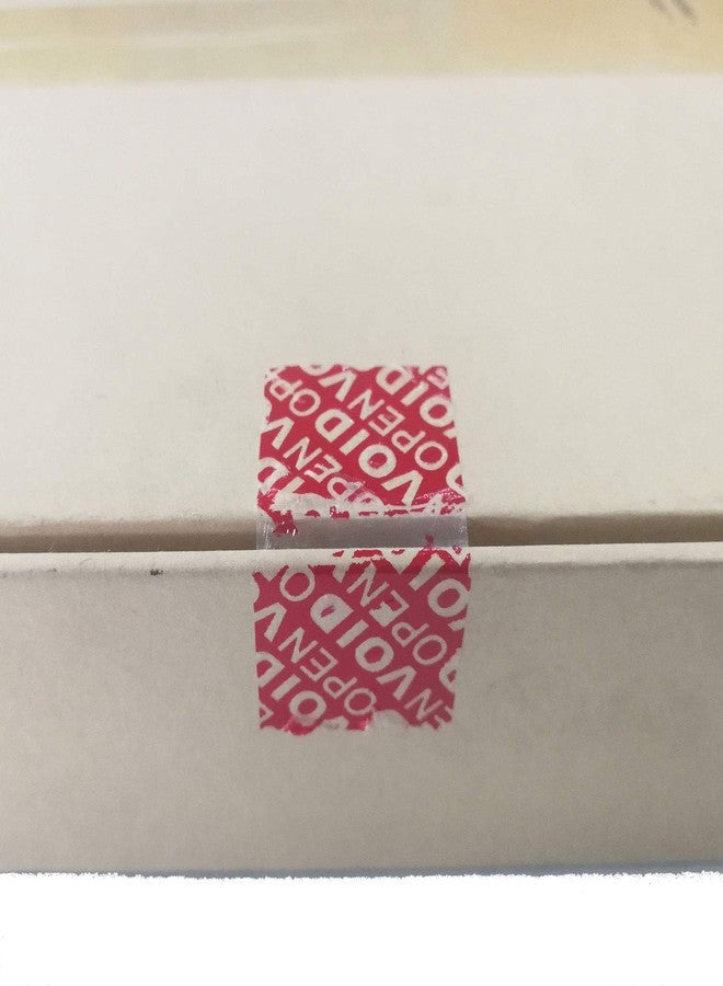 TamperSeals Group - 100pcs 100% Total Transfer Tamper Proof Security Warranty Void Labels/Stickers/Seals (Red, 1 x 2 Inches, Unique Serial Numbers) - Image 4