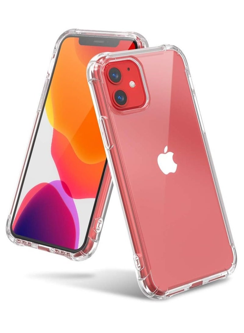 for iPhone 11 Case Clear Reinforced Edges TPU Bumper Anti-Scratch Shock Proof 6.1 inch Cover - Image 1