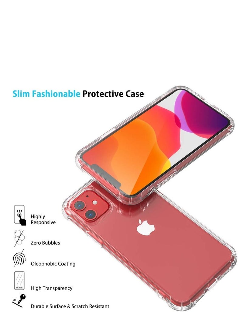 for iPhone 11 Case Clear Reinforced Edges TPU Bumper Anti-Scratch Shock Proof 6.1 inch Cover - Image 2