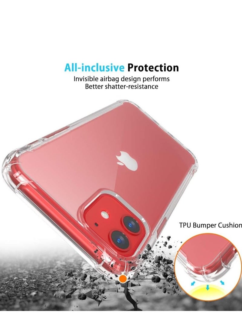 for iPhone 11 Case Clear Reinforced Edges TPU Bumper Anti-Scratch Shock Proof 6.1 inch Cover - Image 4