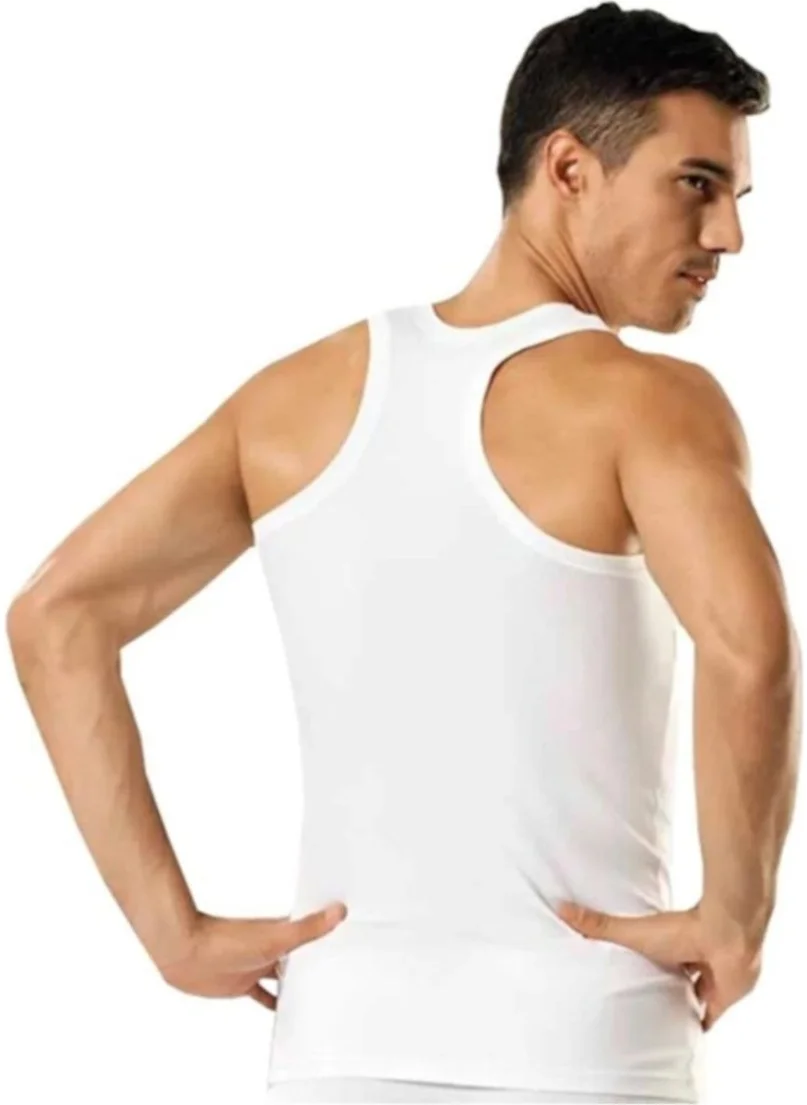 Tutku Passion 6 Ribana Athlete Rambo Sports Men's Undershirt White