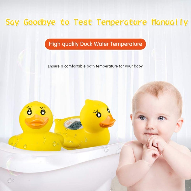 B.H b&h Baby Thermometer, The Infant Baby Bath Floating Toy Safety Temperature Thermometer (Lady Duck) - Image 4