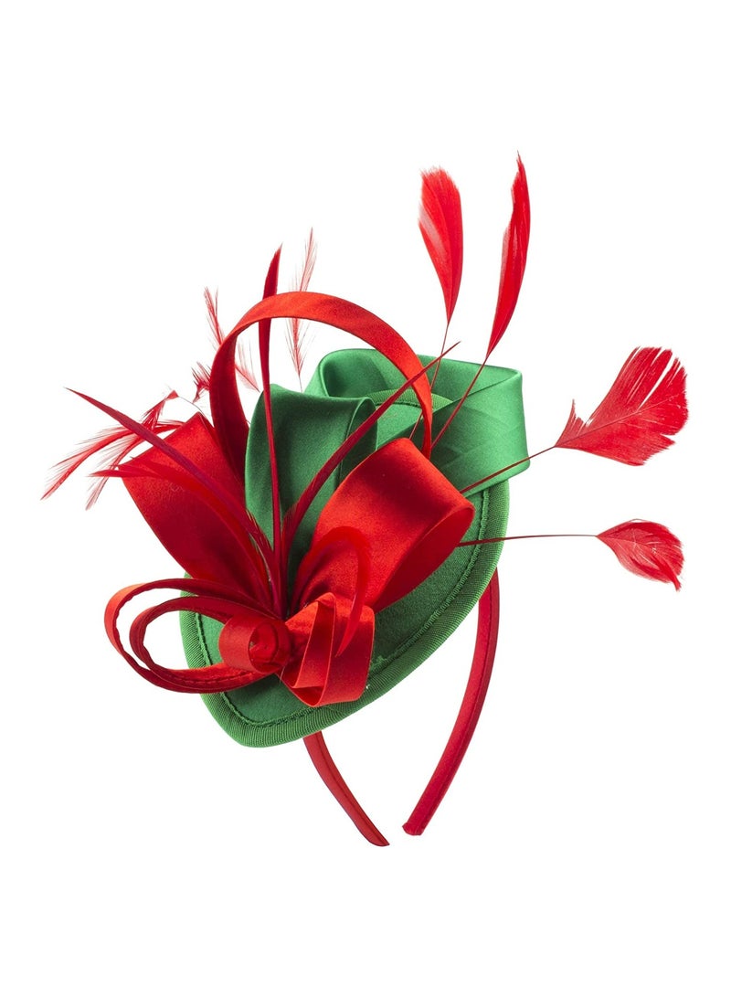 Zikra Veil Headband with Hair Clip, Women Tea Party Hat Headband Wedding Church, Feather Tiara Bridal Hair Accessories Mesh Top Hat Jockey Club Hair Accessories, Women's Hats Party Prom Hats - Image 2