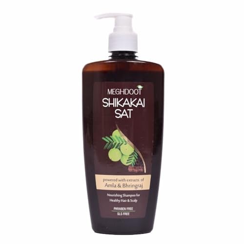 Meghdoot Ayurvedic Shikakai Shampoo Enriched With Natural Extract of Amla & Shikakai For Hair Fall Control Dandruff Control Strong & Thick Hair 400ml (Pack of 1) - Image 1