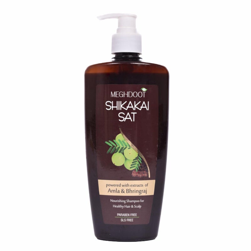 Meghdoot Ayurvedic Shikakai Shampoo Enriched With Natural Extract of Amla & Shikakai For Hair Fall Control Dandruff Control Strong & Thick Hair 400ml (Pack of 1) - Image 4