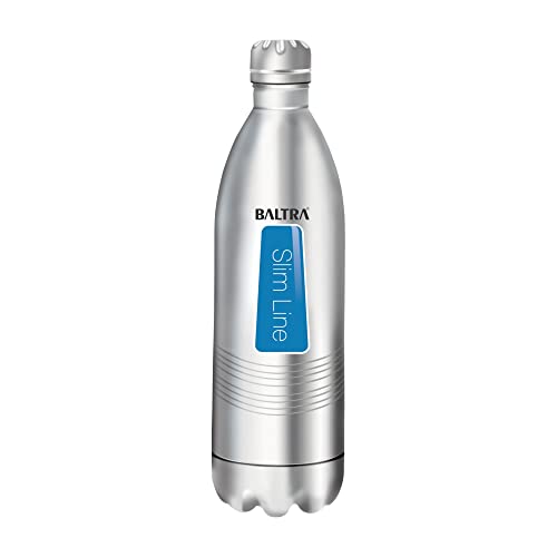 BALTRA Cola Bottle thermosteel 24 Hours Hot and Cold Water Bottle Stainless Steel Flask 1 Litre, Silver - Image 1