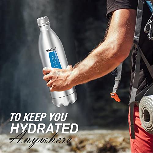 BALTRA Cola Bottle thermosteel 24 Hours Hot and Cold Water Bottle Stainless Steel Flask 1 Litre, Silver - Image 3