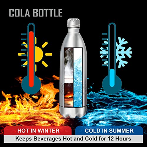 BALTRA Cola Bottle thermosteel 24 Hours Hot and Cold Water Bottle Stainless Steel Flask 1 Litre, Silver - Image 2