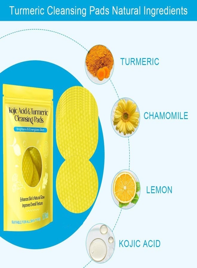 Senvox Kojic Acid & Turmeric Cleansing Pads | Brightens & Energizes Skin | Natural Glow Enhancer | Exfoliates & Improves Texture | Face Wipes for Dull Skin, Uneven Tone & Acne-Prone Skin (Pack Of 120) - Image 4