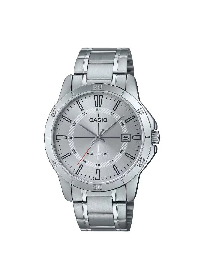 كاسيو Men's Stainless Steel Analog Watch MTP-V004D-7CUDF - 41.5 mm
