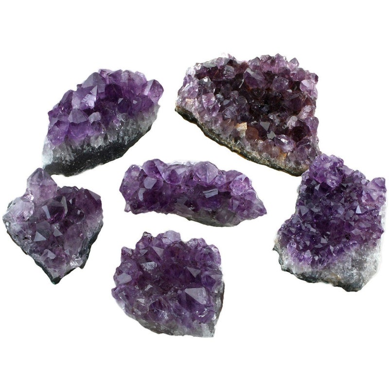 rockcloud Natural Purple Amethyst Quartz Crystal Cluster Geode Druzy Home Decoration Gemstone Specimen - Image 3