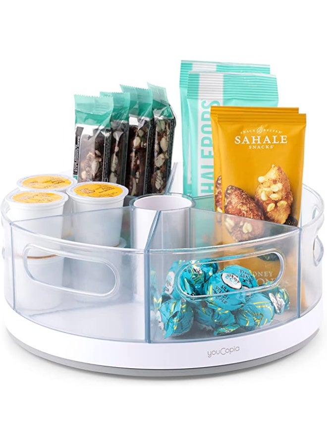 يوكوبيا YouCopia Crazy Susan Kitchen Cabinet Turntable, Storage and Snack Organizer with 6 Removable Bins - Image 1