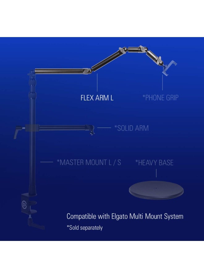 Elgato Flex Arm L - Four Steel Tubes With Ball Joints, Compatible With All Elgato Master Mount Accessories - Image 4
