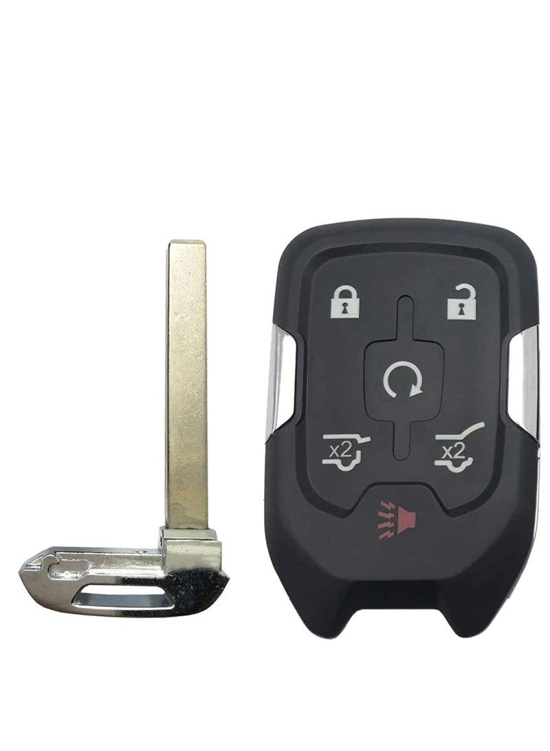 althiqahkey 6 Buttons Replacement Key Fob Cover Case Fits 2014 2015 2016 2017 Chevrolet Chevy Suburban Tahoe GMC Yukon Keyless Entry Key Fob Shell Only - Image 2