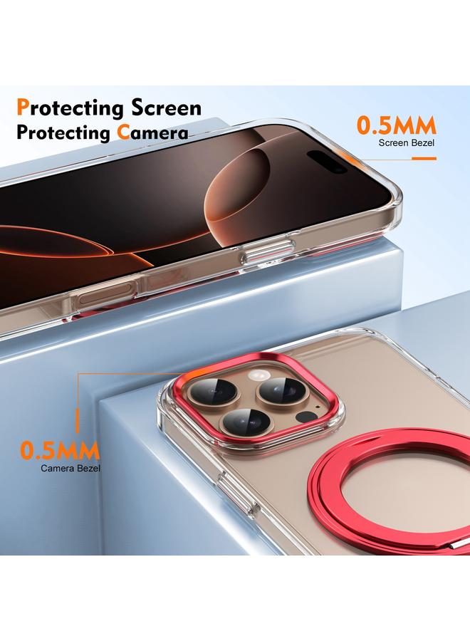 اس-توب جراب لهاتف iPhone 16 Pro مزود بحلقة دوارة مثلجة مزودة بخاصية MagSafe للكمبيوتر الشخصي - Image 5