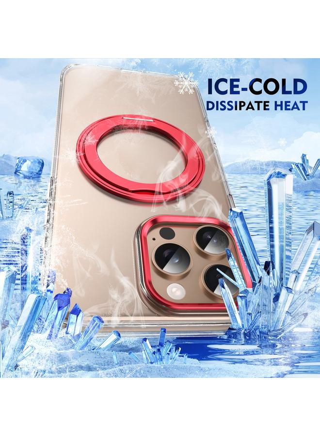 اس-توب جراب لهاتف iPhone 16 Pro مزود بحلقة دوارة مثلجة مزودة بخاصية MagSafe للكمبيوتر الشخصي - Image 4