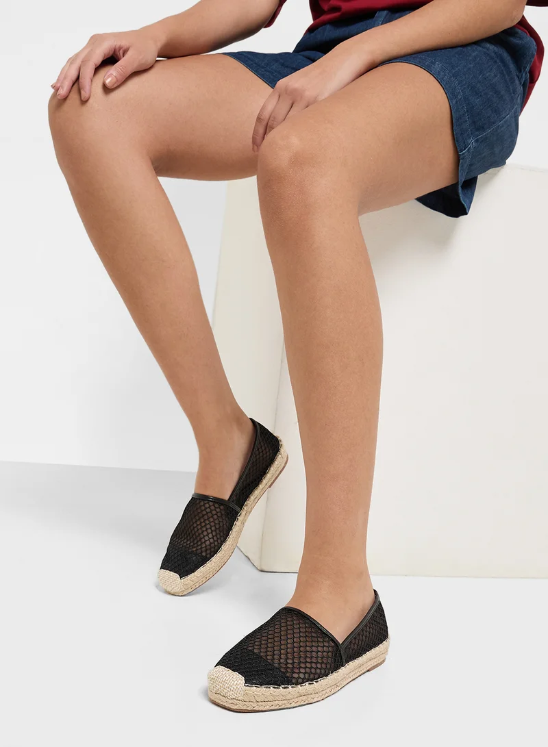 Ginger Black Casual Espadrille for Women | Best Price UAE