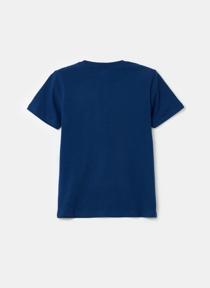 او في اس Ovs T-Shirt3/4Col+H Blue
