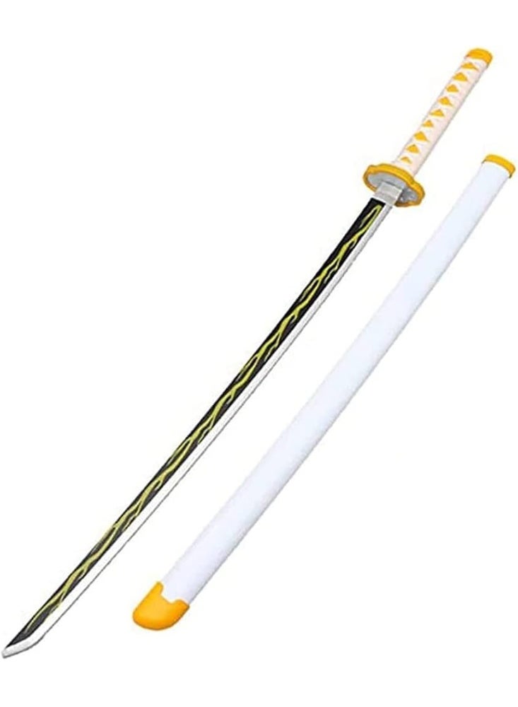 O8.design Anime | Zenitsu Agatsuma Sword Replica (1:1 Scale) | High-Quality Carbon Steel, Non-Sharpened Prop for Cosplay & Collectors - Image 1