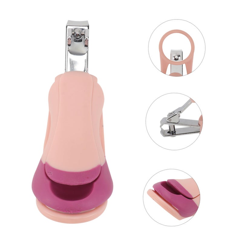 Pink Baby Nail Care Kit 3Pcs Set Nail Clippers Tweezer Scissors For Newborns Toddlers - Image 4