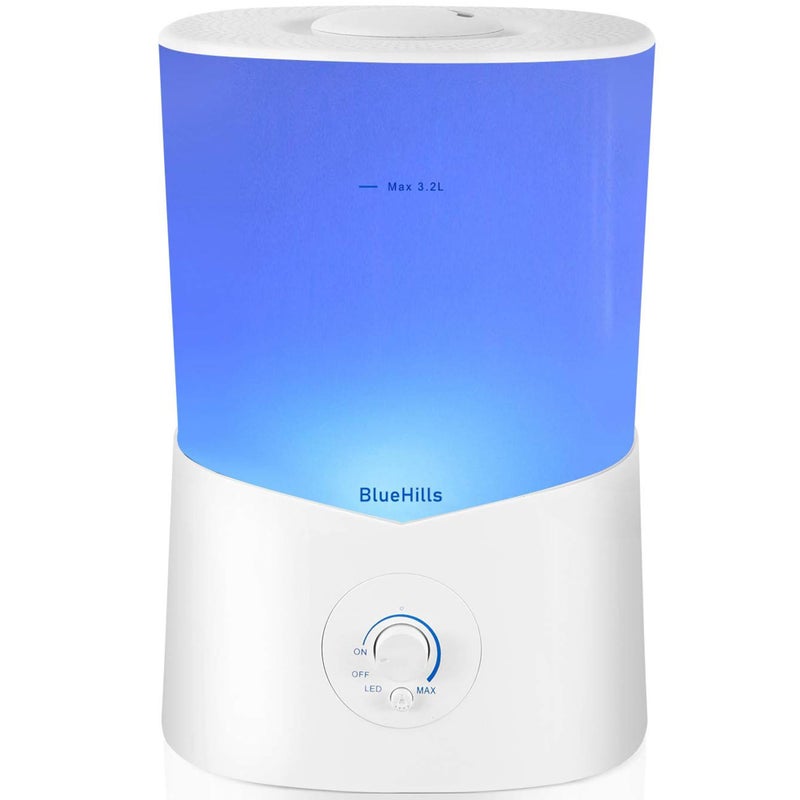 BlueHills BlueHills Premium 3000 ML XL Essential Oil Diffuser Aroma Humidifier 3 Liter Big Capacity Huge Size Plant Baby Living Room Dcor Lights Home High Mist Long Run Time Aromatherapy Diffuser White 3LK1 