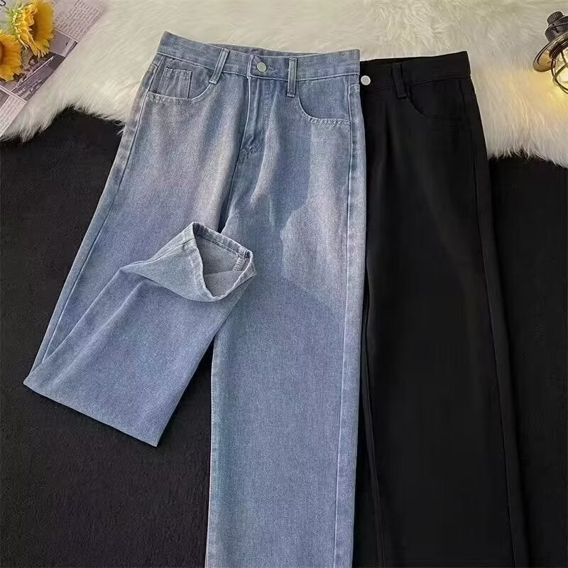 جينز شائع للرجال للتجارة الخارجية عبر الحدود، موضة الشارع الأمريكية، وسيم، عالي الجودة، غير رسمي، فضفاض، مستقيم، بيع ساخن على شوبى - Image 4