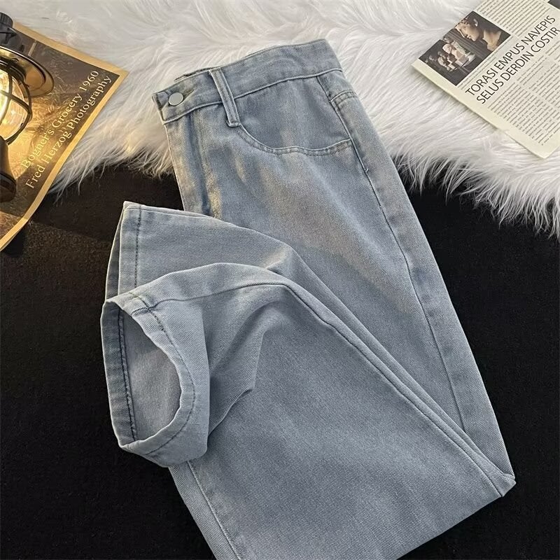 جينز شائع للرجال للتجارة الخارجية عبر الحدود، موضة الشارع الأمريكية، وسيم، عالي الجودة، غير رسمي، فضفاض، مستقيم، بيع ساخن على شوبى - Image 5