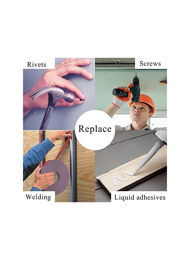 PROMASS promass Double Sided Tape, Heavy Duty Mounting Tape for Scrapbooks, Removeable PE Foam Tape Strips, Multipurpose Foam Tape, High-Temperature Resistant White Foam Adhesive For Hanging Photo Frames  - Image 5
