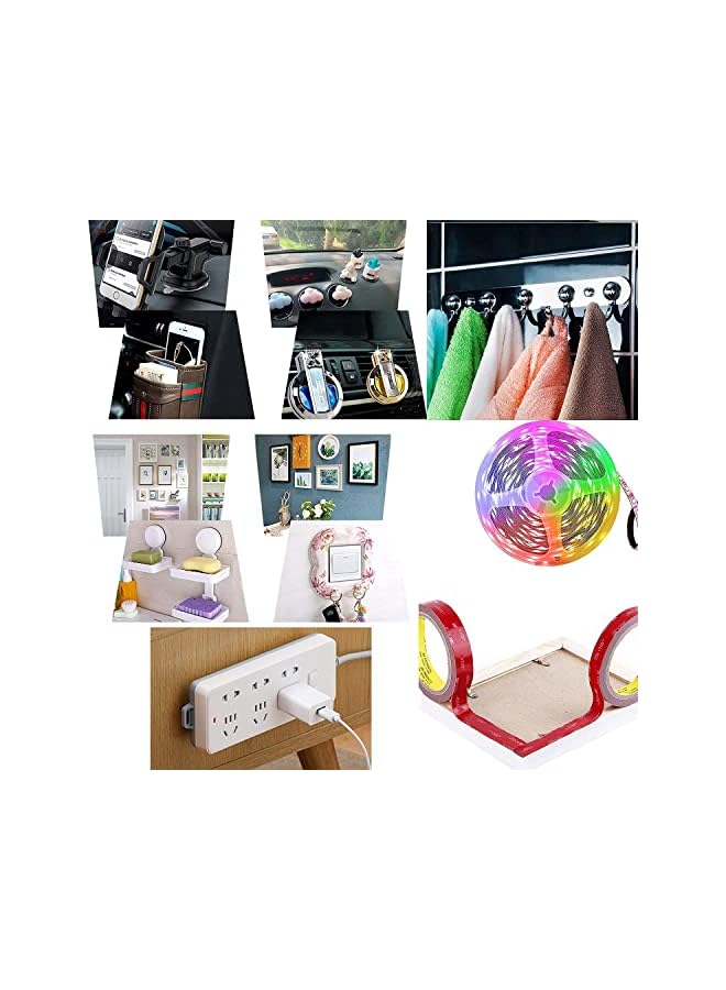 PROMASS promass Double Sided Tape, Heavy Duty Mounting Tape for Scrapbooks, Removeable PE Foam Tape Strips, Multipurpose Foam Tape, High-Temperature Resistant White Foam Adhesive For Hanging Photo Frames  - Image 4