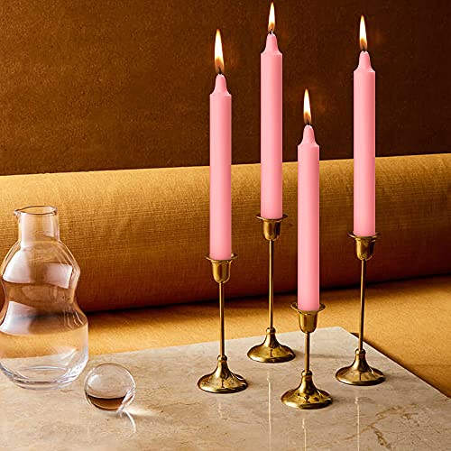 AURA DECOR AuraDecor Pack of 50 Stick Candles || Especially Meant for Healing, Chakras, Ritual Candles, Decoration, Lighting, Home Decor || Burning Time 3 to 4 Hours Each (Pink), Paraffin Wax - Image 4