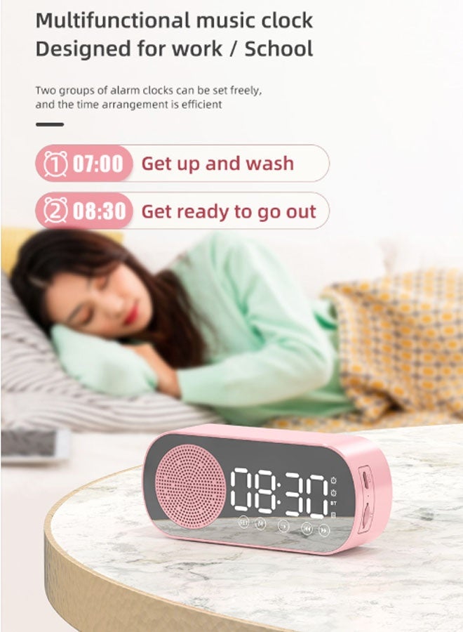 نيوترل مكبر صوت بلوتوث محمول Z7 مزود بفتحة لبطاقة الائتمان، ويتميز بوظائف الإضاءة والساعة والمنبه وتشغيل الموسيقى والرد على المكالمات والتوجيهات الصوتية. مثالي للطلاب وموظفي المكاتب وغيرهم. (أبيض) - Image 3