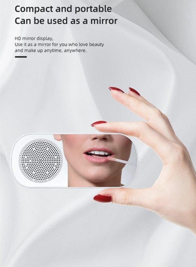 نيوترل مكبر صوت بلوتوث محمول Z7 مزود بفتحة لبطاقة الائتمان، ويتميز بوظائف الإضاءة والساعة والمنبه وتشغيل الموسيقى والرد على المكالمات والتوجيهات الصوتية. مثالي للطلاب وموظفي المكاتب وغيرهم. (أبيض) - Image 5