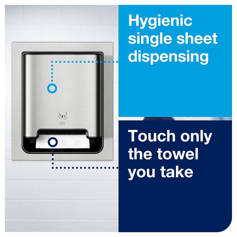 Tork Tork Matic Paper Hand Towel Roll Dispenser Stainless Steel H1 Recessed Image Range 461023  - Image 5