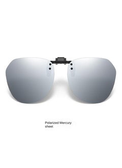 Sunglasses Clip Ultra-light Driving Special Anti-ultraviolet Sunglasses Polarized Clip Can Be Upturned Myopia Glasses-Polarized Mercury Sheet