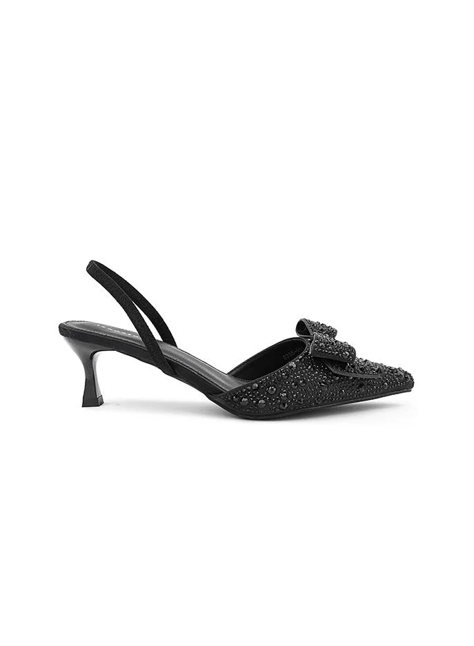 أيقون Crystal patent heel shoes with elegant style.