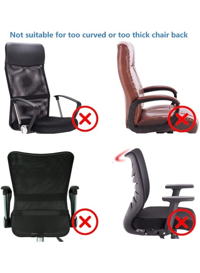 DUNISO مسند رأس قابل للتعديل لمقعد المكتب المريح، وسادة رأس مرنة قابلة للتعديل في الارتفاع والزوايا، وسادة دعم الرقبة قابلة للتثبيت، سهلة التركيب، لمقاعد المكتب، مقاعد الألعاب، الكراسي القابلة للإمالة، ومقاعد السيارات - Image 4
