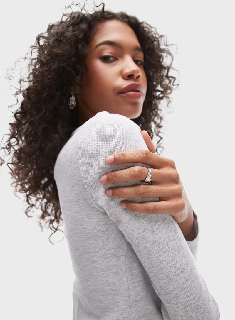 TOPSHOP Topshop slim long sleeve top