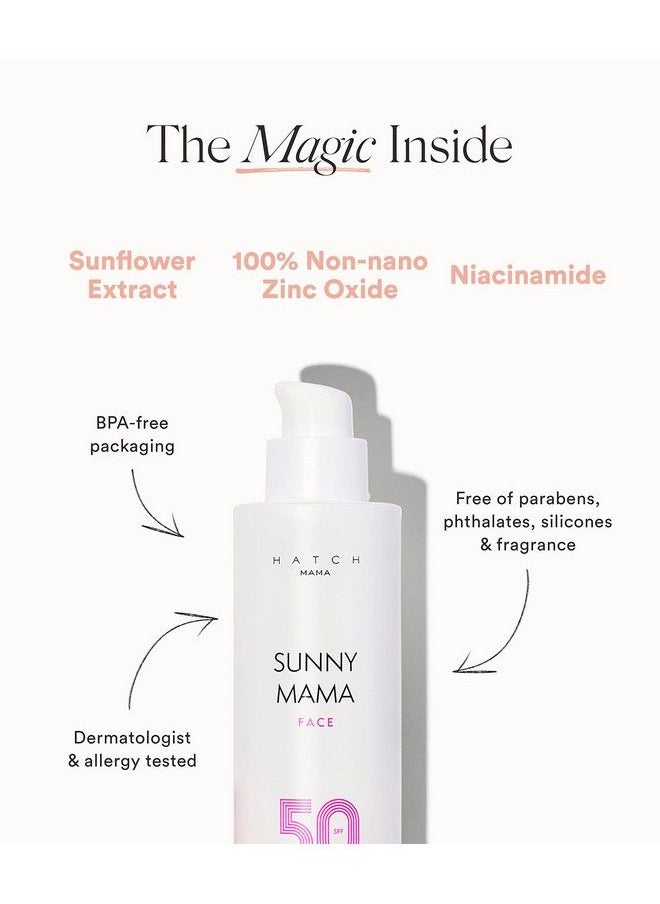 Hatch - Collection | Sunny Mama Face Sunscreen | Mineral Sunscreen Broad Spectrum Spf 50 Pregnancy Safe Spf For Face - Image 1