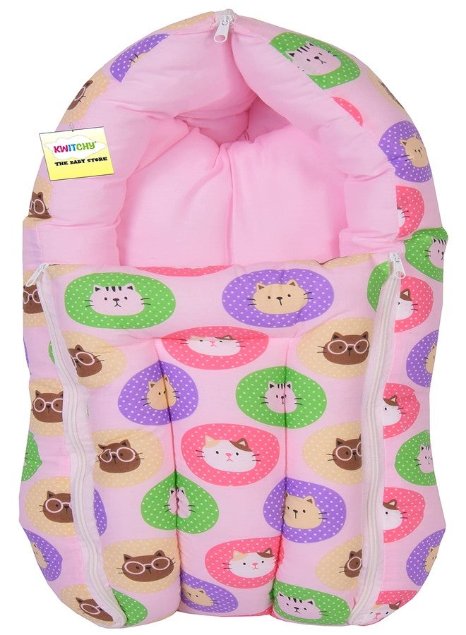 Kwitchy حقيبة حمل الأطفال حديثي الولادة من كويتشي (من 0 إلى 6 أشهر) - وردي - Image 1
