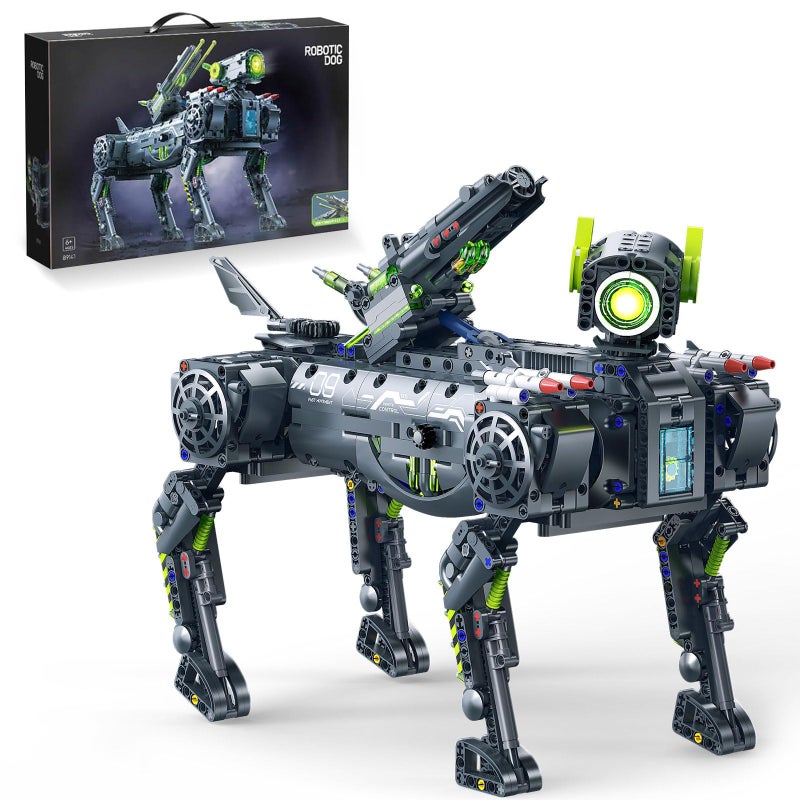 GEVINST Robot Robotic Dog Building Set for Boys Ages 812 1609 Pieces STEM Animal Toys Model Building Kit Gift for Adults Kids Teens Ages 814 Static - Image 3